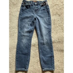 Judy Blue Slim Fit Straight Jeans Size 9/29 Style JB88868‎ Plaid Pockets
